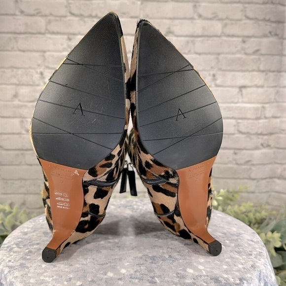 Aquatalia “Marilisa” Leopard Print Calf Hair Kitten Heel Fashion Boot WMS 7M✨EUC - Picture 10 of 13